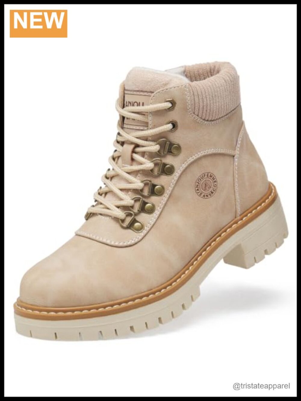 Women's Casual Winter Snow Hiking Boots Warm Lightweight Lace-Up Ankle